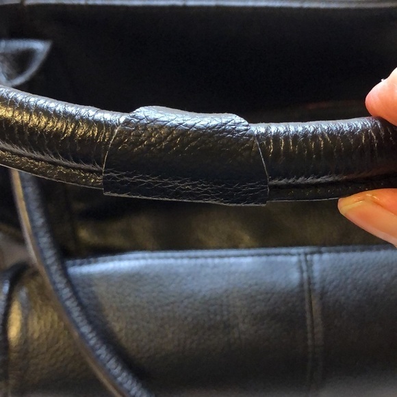 LODIS ALL LEATHER TOTE SHOULDER BAG GREAT INSIDE AND OUT - Picture 13 of 13